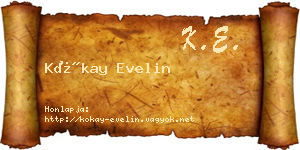 Kókay Evelin névjegykártya