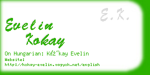 evelin kokay business card